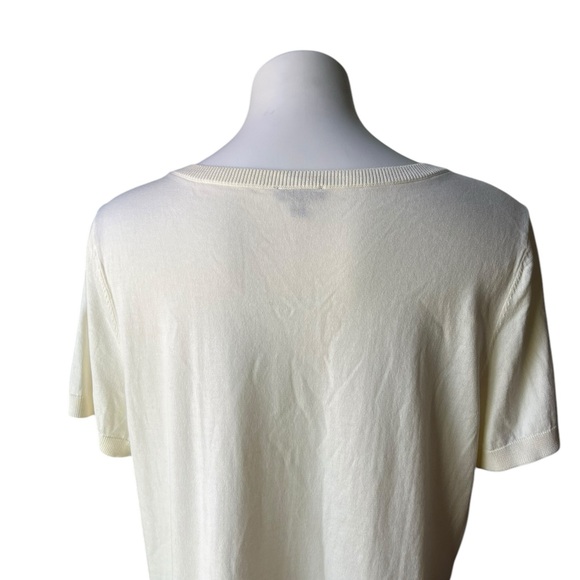 Talbots Party Bows Crewneck Sweater, Sz XL - Picture 11 of 14